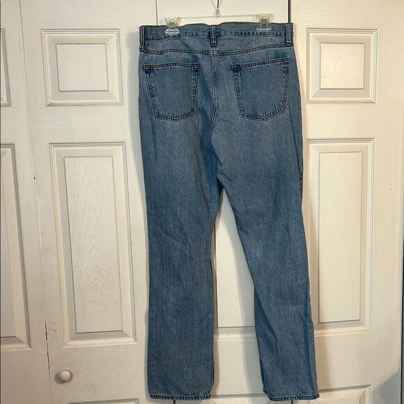OLD NAVY Men's 36 X 34 Lightwash Medium Denim Blue Straight Jeans Classic - Picture 3 of 6